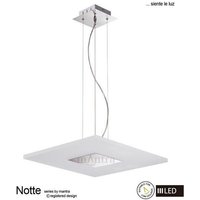 M8120 Notte LED 1 Light Square Ceiling Pendant in Chrome