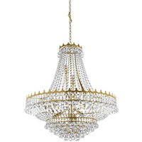 Searchlight 9112-82GO Versailles 13 Light Crystal Chandelier Gold Finish