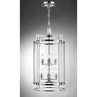 Diyas IL31084 Eaton 6 Light Ceiling Pendant Light in Polished Chrome