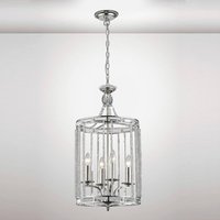 Diyas IL31666 Adina 4 Light Pendant Light In Polished Nickel
