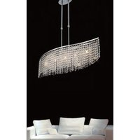 Diyas IL30574 Fabio Crystal Ceiling Pendant Light in Polished Chrome Finish