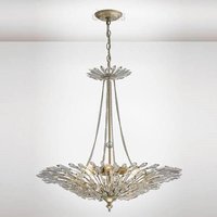Diyas IL31672 Fay 6 Light Ceiling Pendant In Aged Silver And Gold