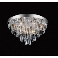 Diyas IL31433 Sophia 10 Light Ceiling Light In Polished Chrome