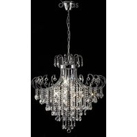 Diyas IL31058 Rosina Ceiling Pendant Light in Polished Chrome Finish