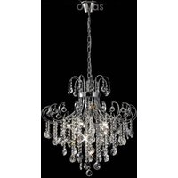 Diyas IL31056 Rosina Ceiling Pendant Light in Polished Chrome Finish