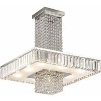 Diyas IL31551 Ophelia 9 Light Semi Flush Ceiling Light In Polished Chrome