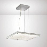 Diyas IL80073 Amelia Square Ceiling Pendant Light In Chrome
