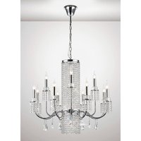 Diyas IL31544 Emily 13 Light Chandelier Light In Polished Chrome