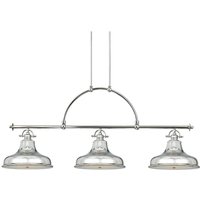 QZ-EMERY3P-IS Imperial Silver Emery 3 Light Bar Ceiling Pendant Light