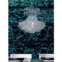 Diyas IL30017 Bask Crystal Ceiling Pendant in Polished Chrome