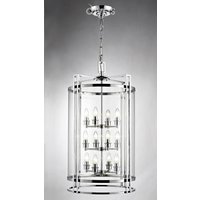 Diyas IL31085 Eaton 12 Light Ceiling Pendant Light in Polished Chrome