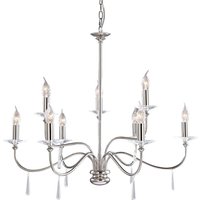 Elstead FP9 PN Finsbury Park 9 Light Ceiling Chandelier Light In Polished Nickel - Fitting Only