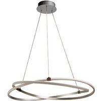 Mantra M5380 Infinity LED Ceiling Pendant Light In Silver And Chrome - Dia: 510mm