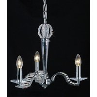 Diyas IL30343 Niobe Polished Chrome Ceiling Pendant Light