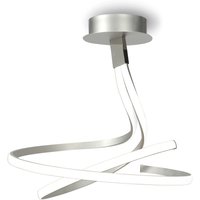 Mantra M4998 Nur LED Double Ceiling Light In Silver And Chrome - Dia: 530mm