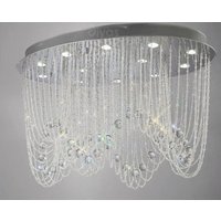 Diyas IL31393 Camilla 12 Light Oval Crystal Ceiling Light