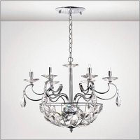 Diyas IL31650 Galilea 9 Light Ceiling Light In Polished Chrome