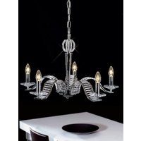 Diyas IL30345 Niobe Polished Chrome Ceiling Pendant Light