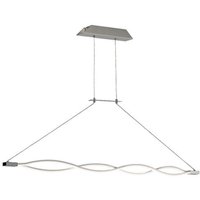 Mantra M5815 Sahara XL LED Dimmable Ceiling Pendant In Silver And Chrome