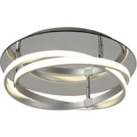 Mantra M5382 Infinity LED FLush Ceiling Light In Silver And Chrome