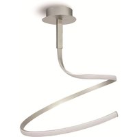Mantra M5820 Nur XL LED Dimmable Ceiling Light in Silver And Chrome - Length: 1200mm