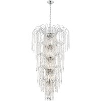 IL30255 Maddison 6 Light Chrome & Crystal Ceiling Bar Light