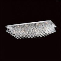 Impex CFH201114/08/PL/CH Parma 8 Light Flush Ceiling Light