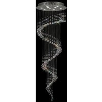 Diyas IL31374 Colorado Multi- Spiral Crystal Ceiling Semi-Pendant Light