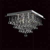 Impex CFH301171/06/PL/CH Parma 6 Light Flush Ceiling Light