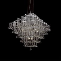 Impex CFH301171/12/CH Parma Square 12 Light Ceiling Pendant