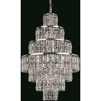 Impex CF03220/08/CH New York Modern 8 Light Crystal Chandelier Ceiling Light