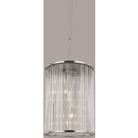 Impex LG012171/06/CH Oklahoma 6 Light Chrome Ceiling Lantern