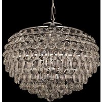 Impex CF311201/06/CH Adaliz Six Light Ceiling Pendant Light In Chrome
