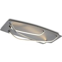 Mantra M5732 Papua 3 Light LED Flush Ceiling Light In Silver And Chrome