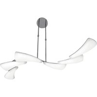 Mantra M3803 Mistral 6 Light LED Linear Pendant Light In Chrome