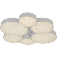 Mantra M5764 Lunas LED Large Semi Flush Ceiling Light In White - Dia: 200mm
