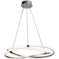 M5726 Infinity Dimmable LED Large Ceiling Pendant Light In Silver And White