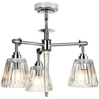 BATH/AGATHA3PPC Agatha 3 Light Bathroom Ceiling Pendant In Polished Chrome