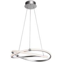 M5725 Infinity Dimmable LED Medium Ceiling Pendant Light In Silver And White