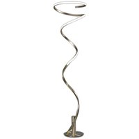M6101 Helix LED Floor Lamp In Antique Brass