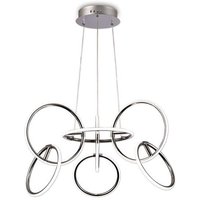 M5751 Aros 7 Light LED Pendant Light In Chrome/White