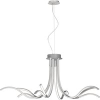 M6106 Corinto LED 10 Light Ceiling Pendant/Semi Flush Light In Silver/Chrome