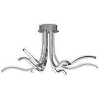 M6105 Corinto LED 8 Light Ceiling Pendant/Semi Flush Light In Silver/Chrome