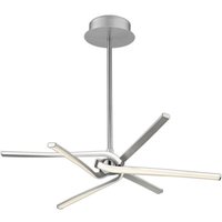 M4991 Knot 3+3 Light LED Telescopic Convertible Ceiling Light In Silver And Chrome