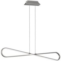 M5870 Bucle LED Linear Ceiling Pendant Light In Silver