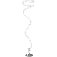 M6102 Helix LED Floor Lamp In Chrome/White