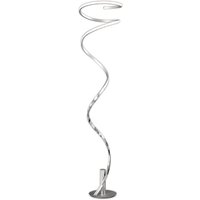 M6100 Helix LED Floor Lamp In Silver/Chrome