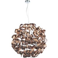 Dar RAW1264 Rawley 12 Light Satin Copper Ceiling Pendant