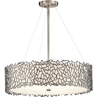 KL-SILVER-CORAL-P-B Silver Coral Large Pendant Ceiling Light