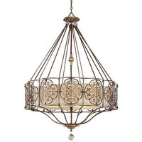FE/MARCELLA4 Marcella 4 Light British Bronze Ceiling Pendant